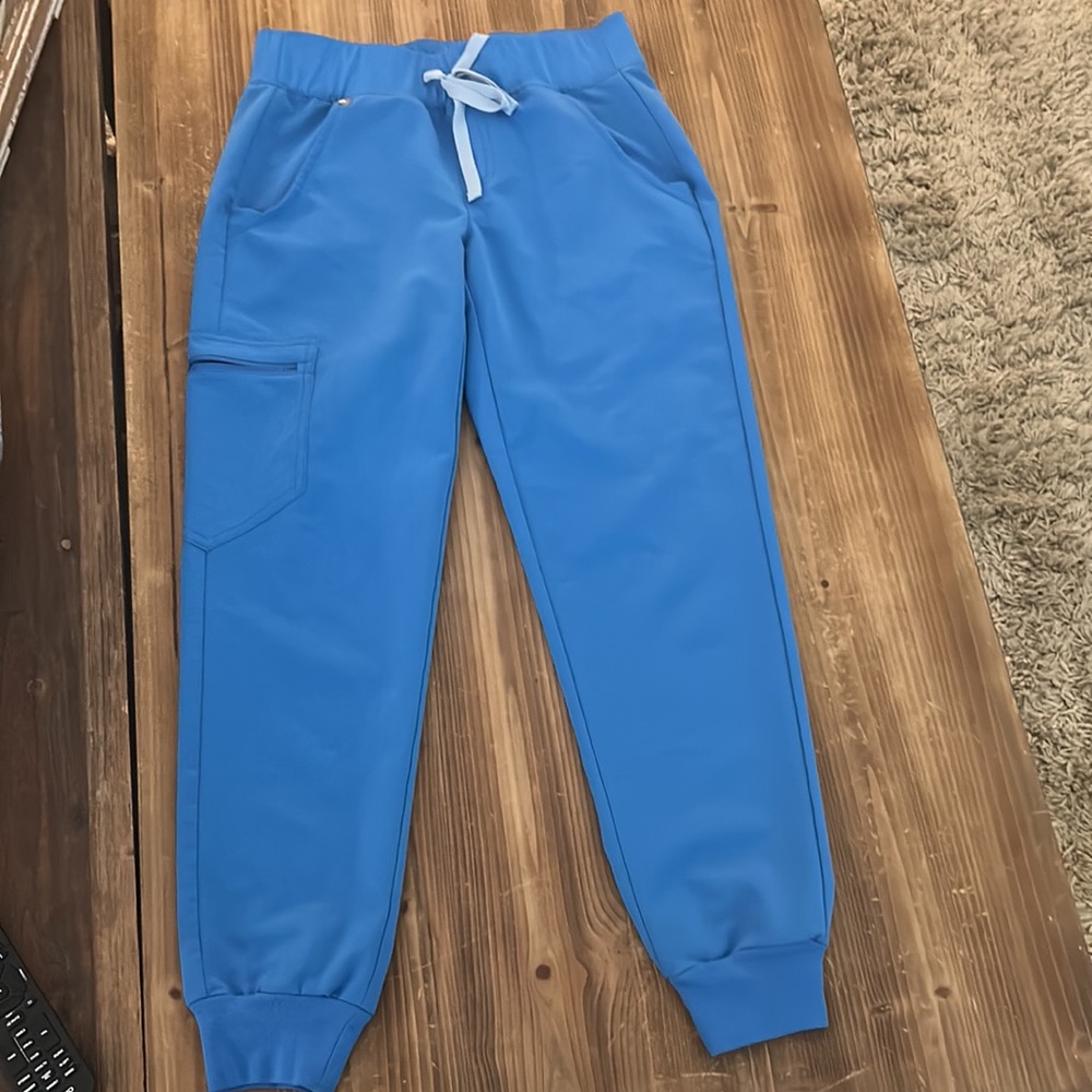 Capri Blue XS Petite Figs Zamora Jogger